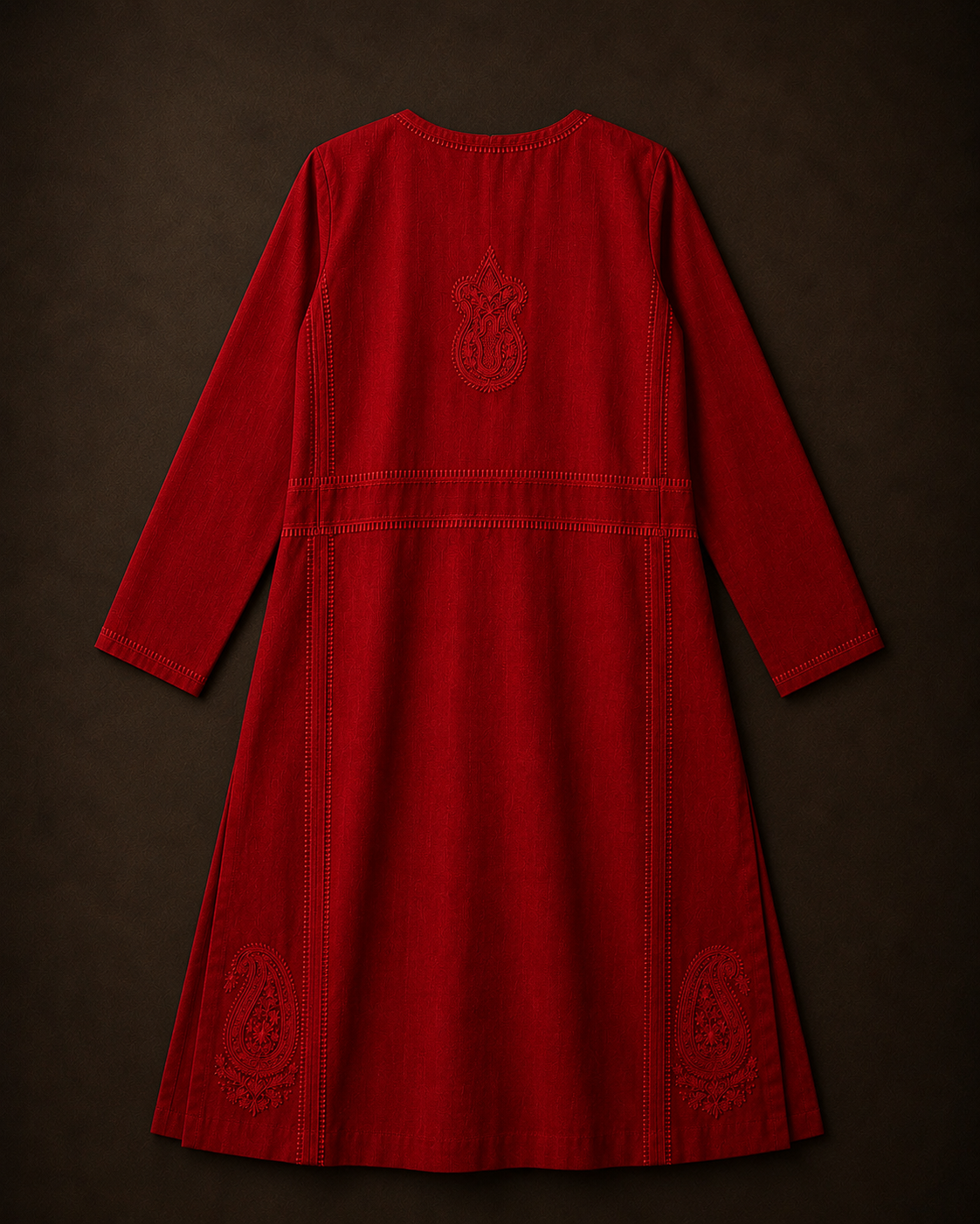 Parvati Chikankari Angrakha Kurta