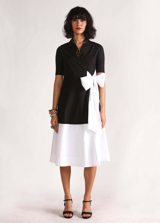 ARTHA WRAP DRESS BLACK