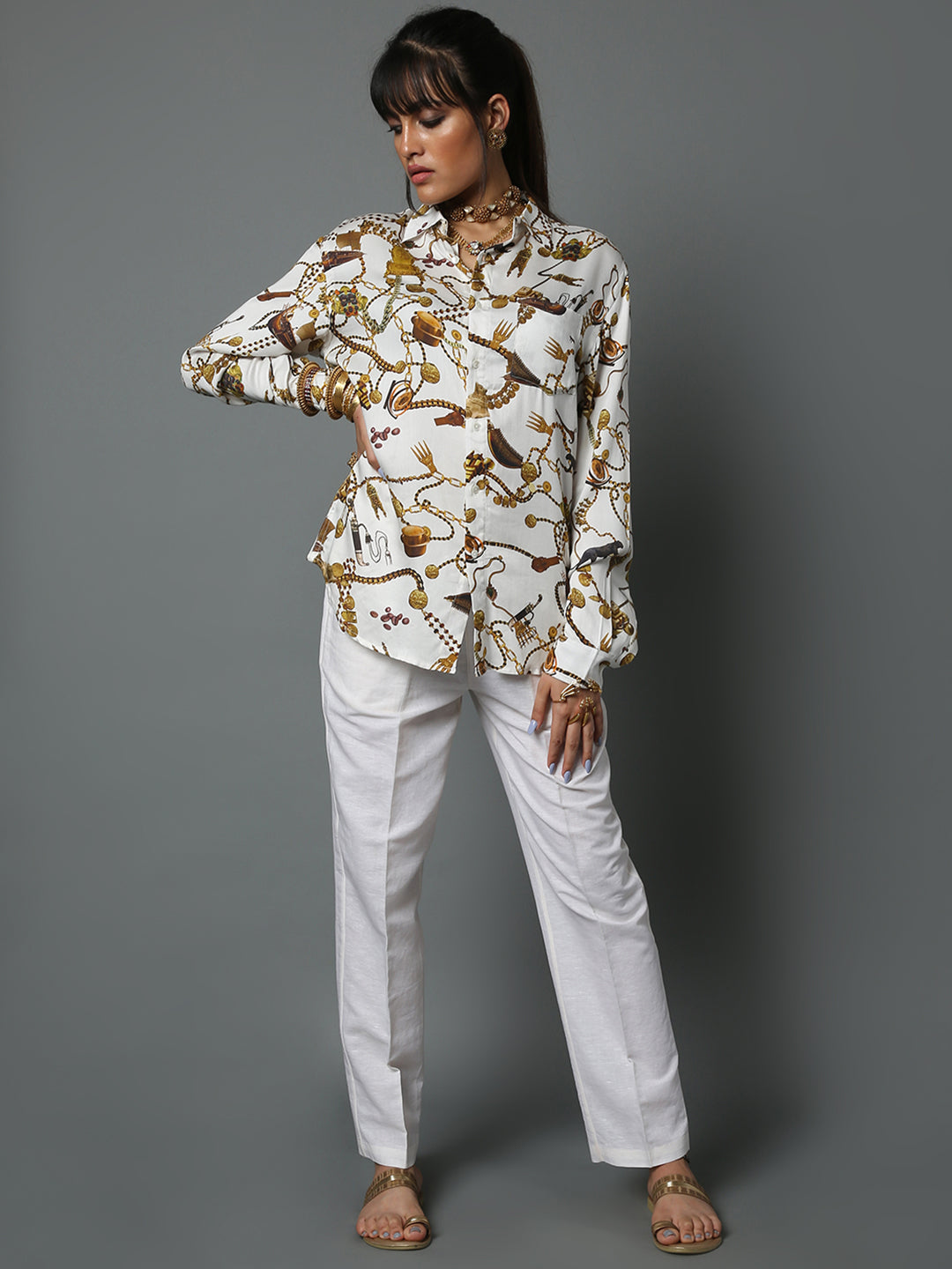 DRAVIDA SHIRT WHITE - Main Image