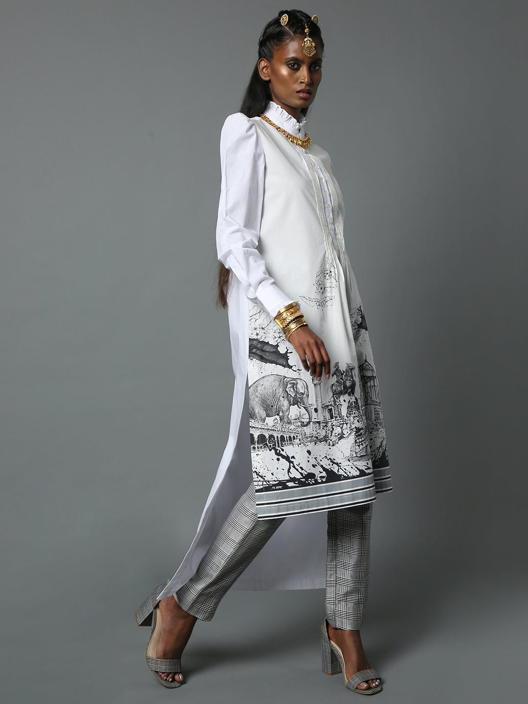 WOMEN LINE ART KURTA KARNATAKA