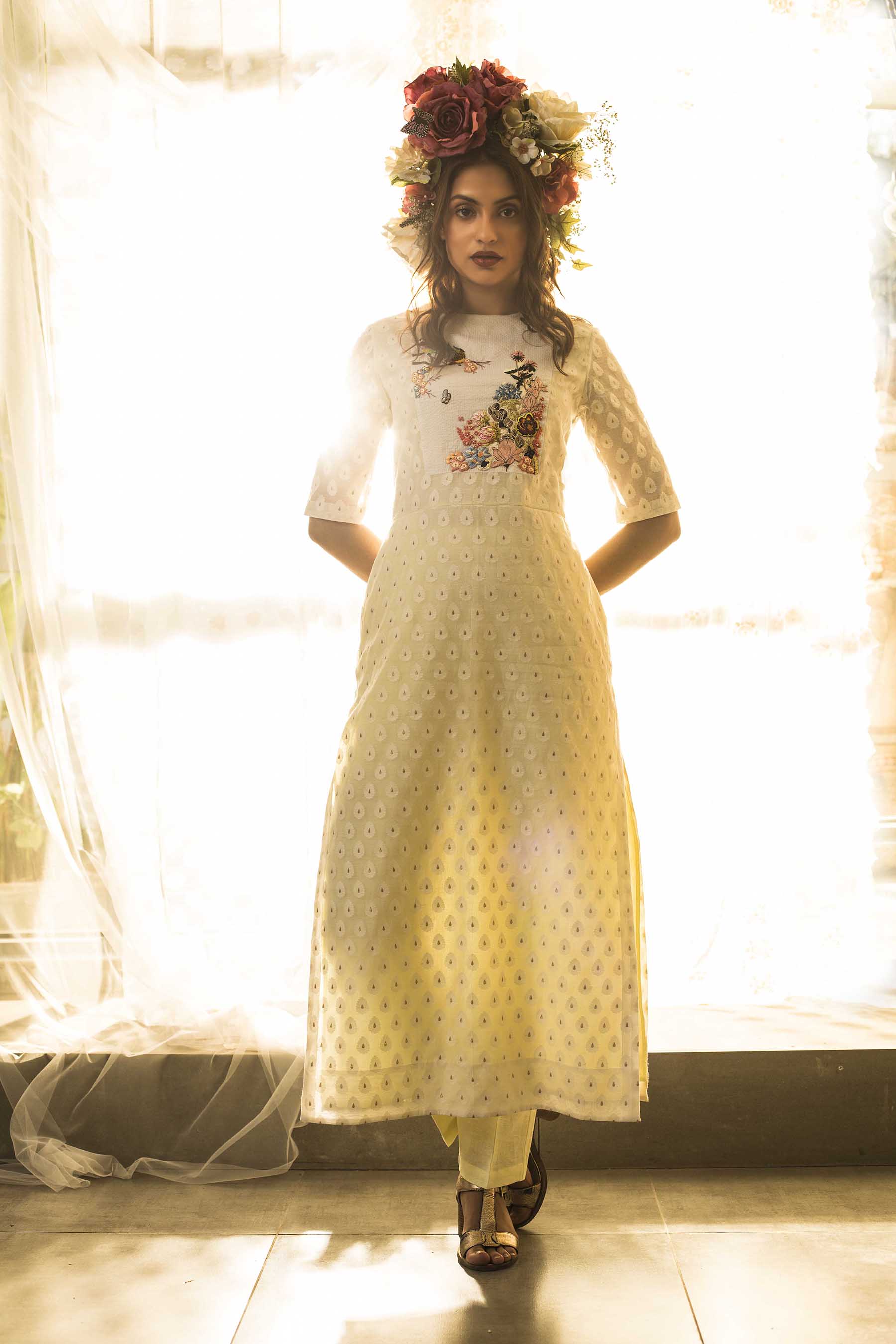 Shop Long Tunics for Women Linen Tunics From India Tunic Kurti Online House Of Three www.houseofthreestudio