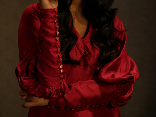 Manah Kurta set Red