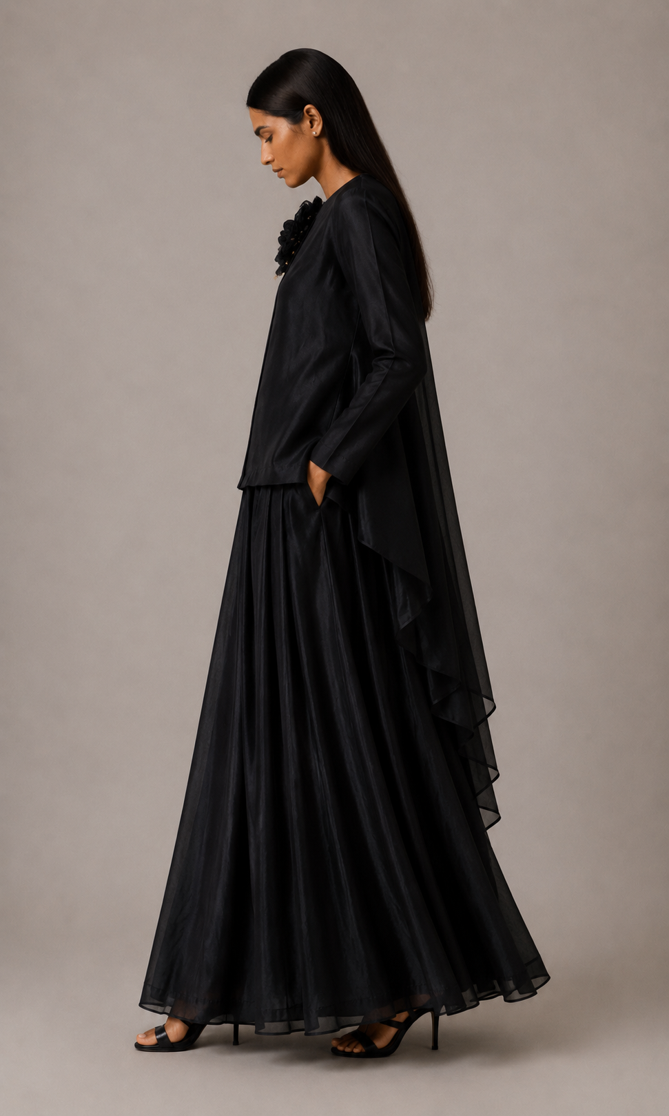Begonia Silk Set Black