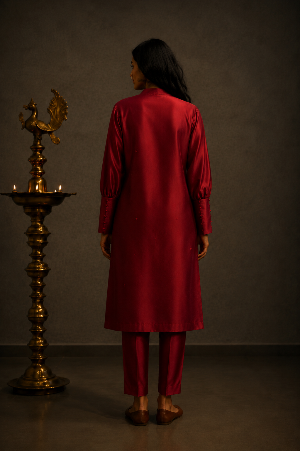 Manah Kurta set Red