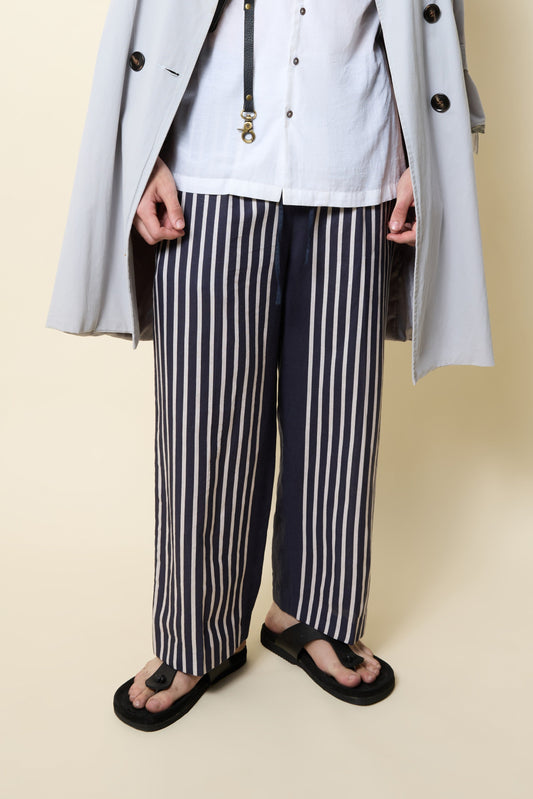 STRIPER LOUNGE LINEN TROUSER