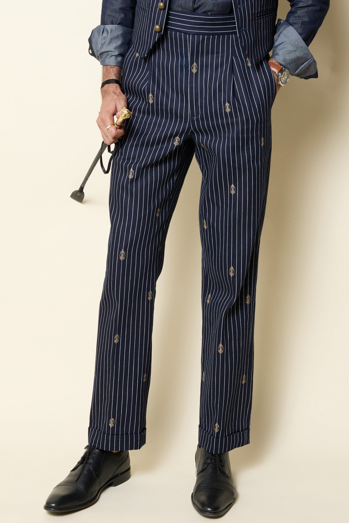 GANDA BERUNDA DENIM GURKHA TROUSER