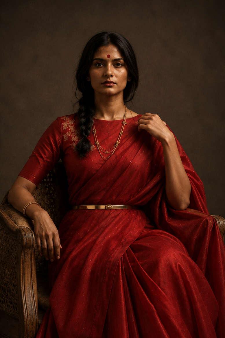 Vandana Red Sari