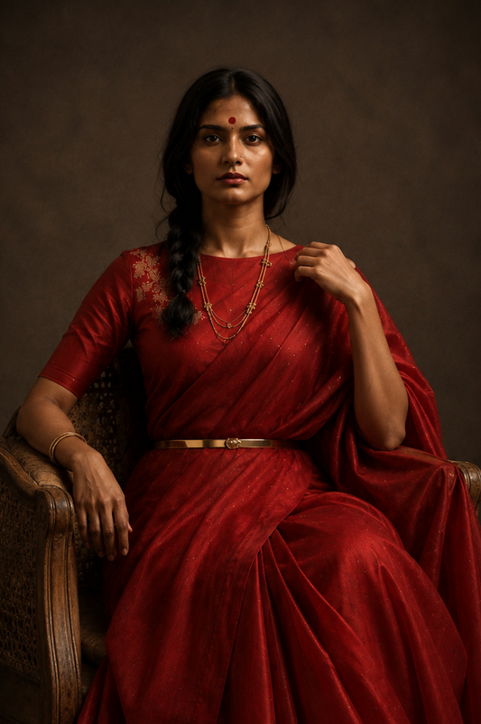 Vandana Red Sari