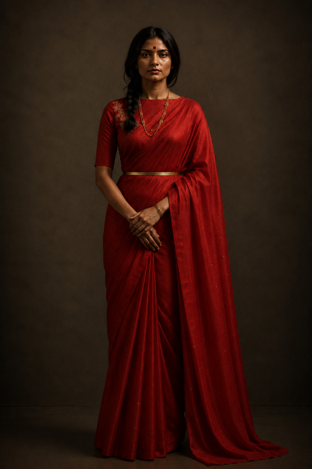 Vandana Red Sari