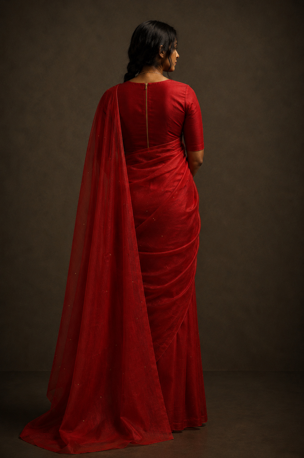 Vandana Sari Red