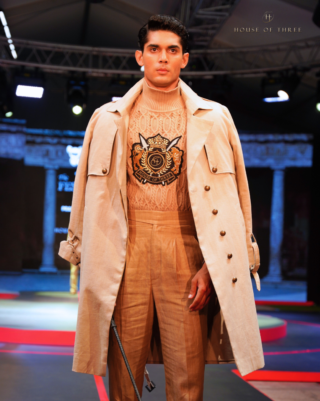 SWADESHI LINEN TRENCH COAT