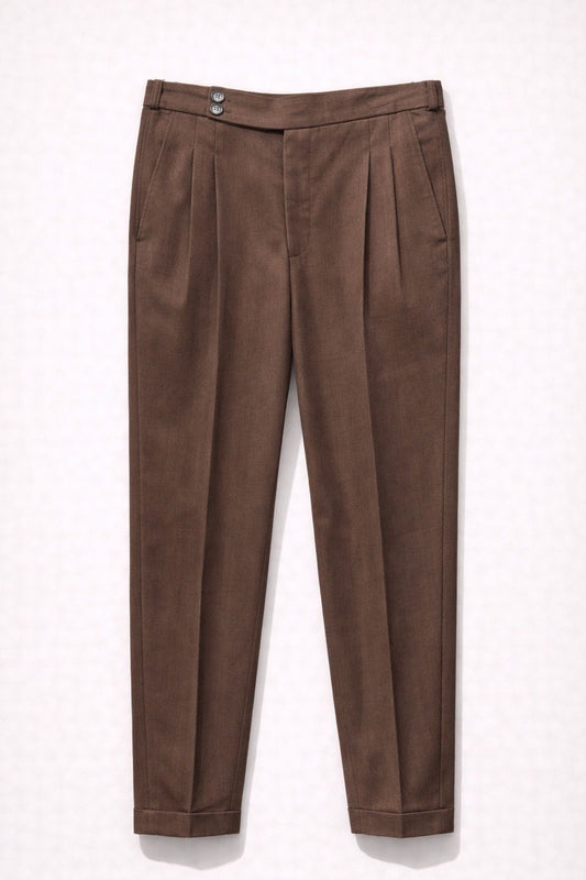 CORD GURKHA TROUSERS BROWN