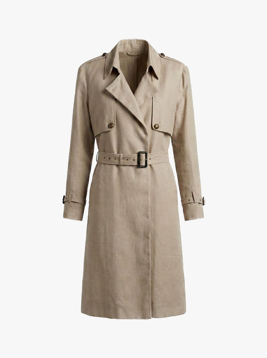 SWADESHI LINEN TRENCH COAT