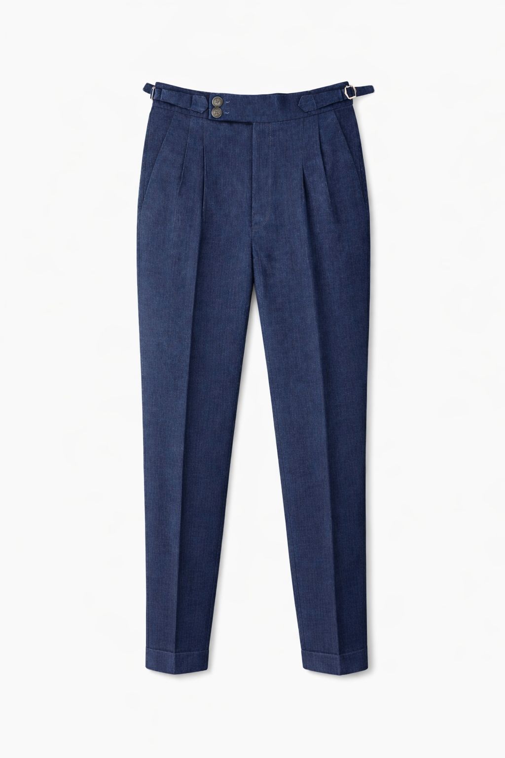 LINEN GURKHA TROUSER NAVY