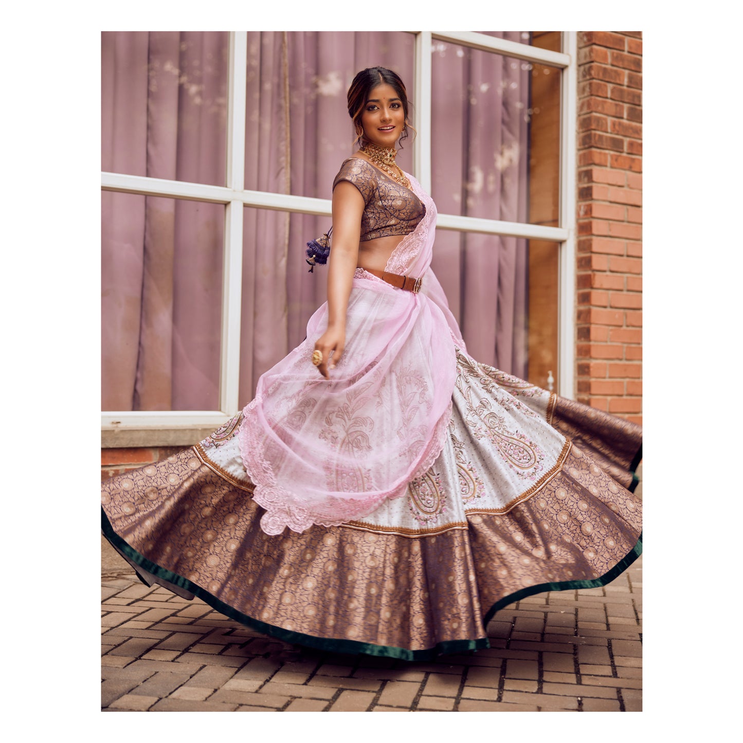 House of Three Luxury ghagra choli for Women