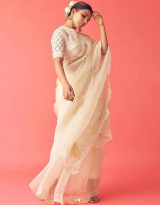 Luxury Organza Saree Wear By Samantha Prabhu