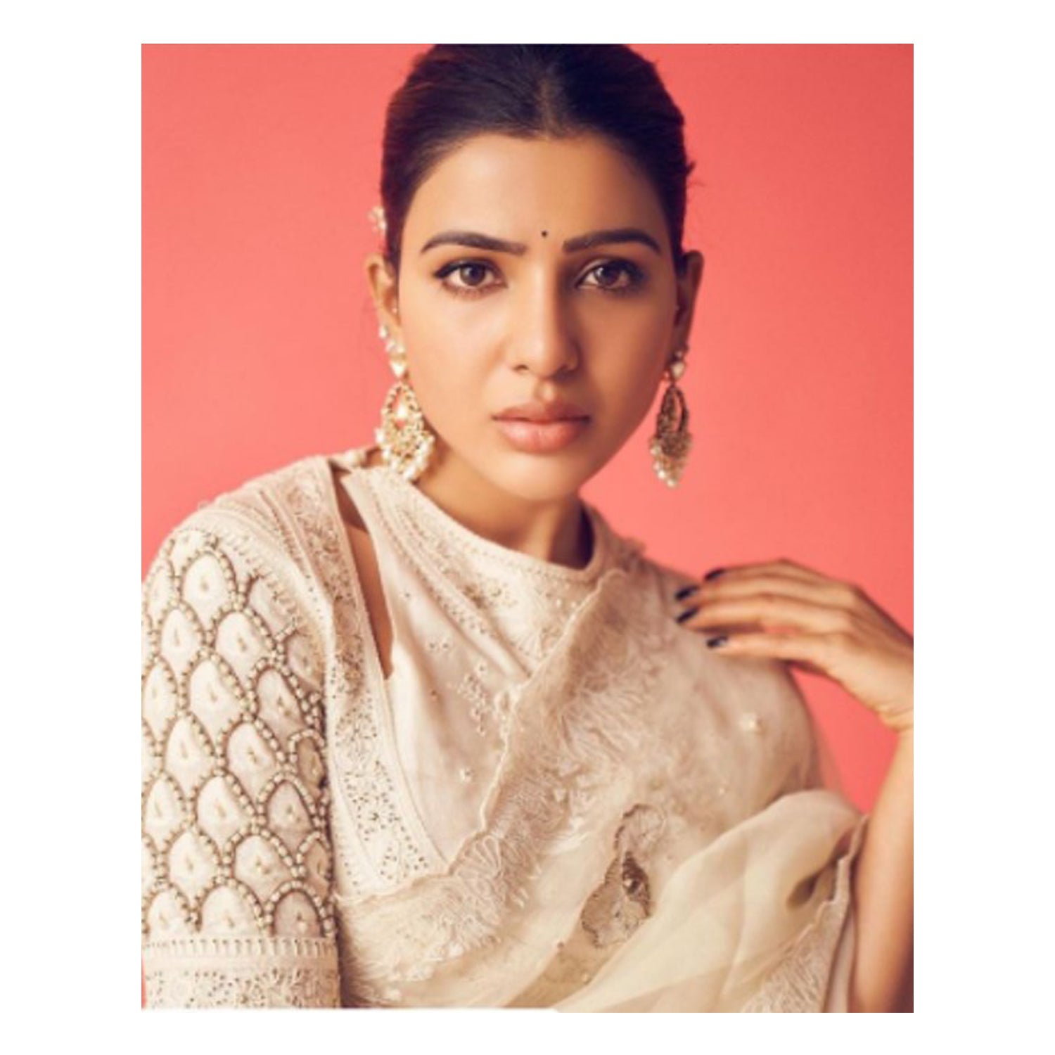 House of Three's chikankari blouse by Samantha Prabhu