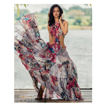 Load image into Gallery viewer, House of three&#39;s Luxury long tiered dress for women 
