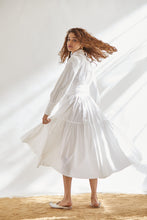 Load image into Gallery viewer, House of Three&#39;s Luxury White tiered dress for women
