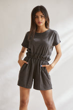 Load image into Gallery viewer, House of Three&#39;s grey night wear shorts for women
