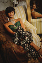 Load image into Gallery viewer, House of Three&#39;s printed silk jacquard bottom wear for women
