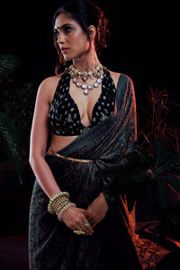 House of Three's deep v cut blouse