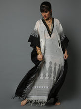 Load image into Gallery viewer, Luxury Black &amp; White kaftans dress for women-House Of Three
