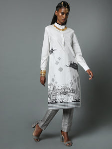 WOMAN LINE ART KURTA TAMILNADU
