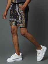 Load image into Gallery viewer, MURAL SHORTS LINEN BLACK

