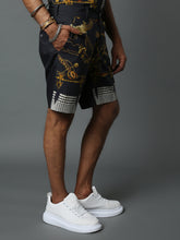 Load image into Gallery viewer, DRAVIDA JEWEL SHORTS BLACK POPLIN
