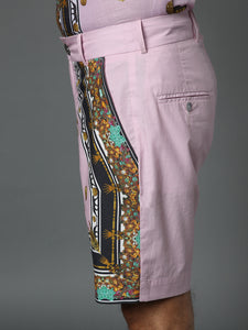 MURAL SHORTS PINK LINEN
