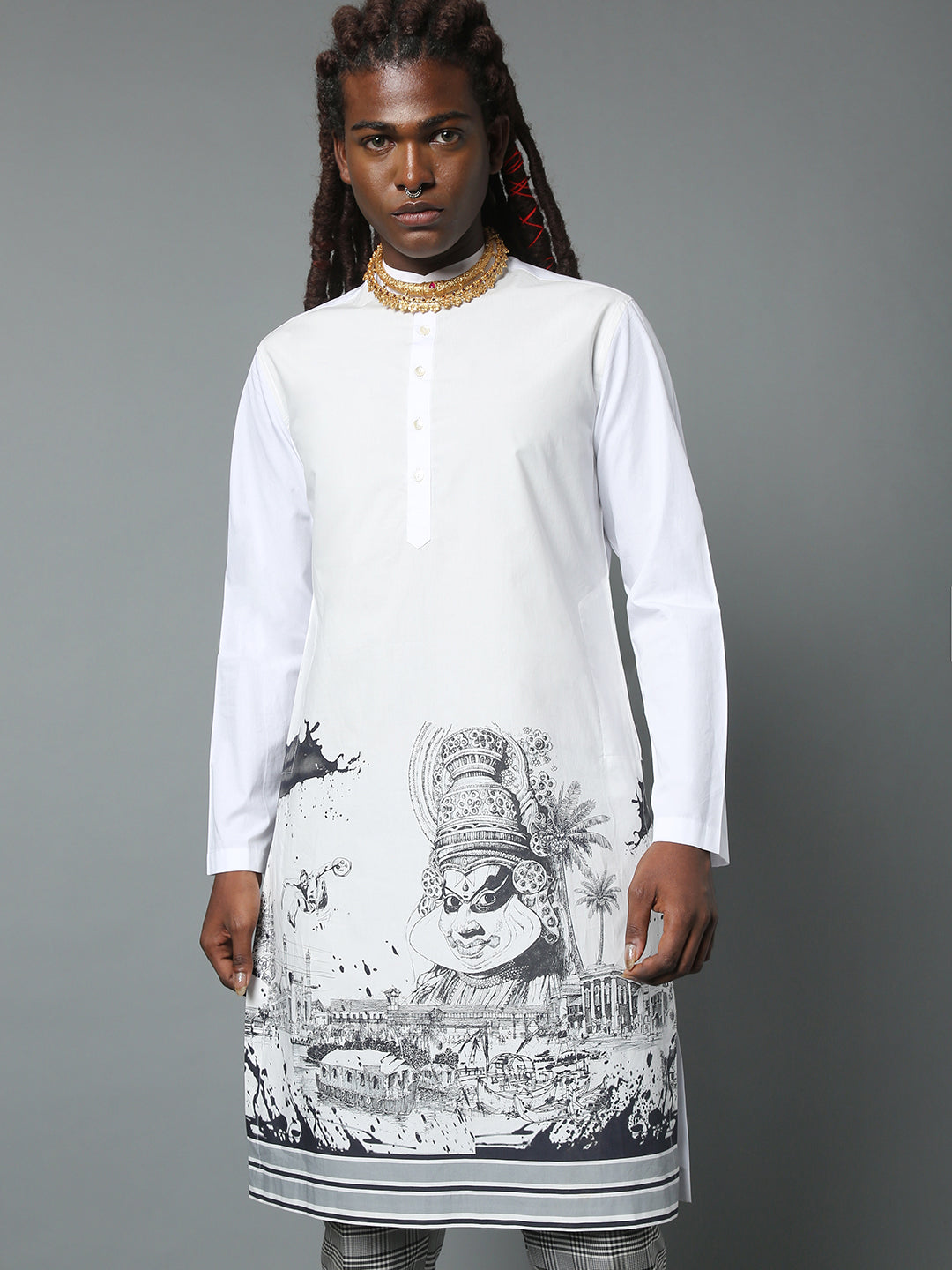 LINE ART KURTA KERALA