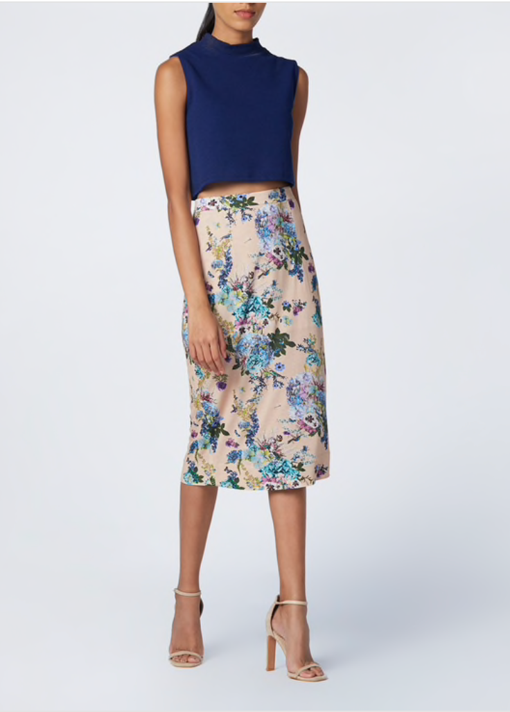 House Of Three's floral pencil skirt for womens