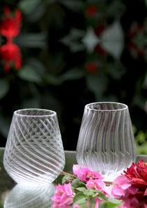 Firdaus Stemless Glasses - Twisted